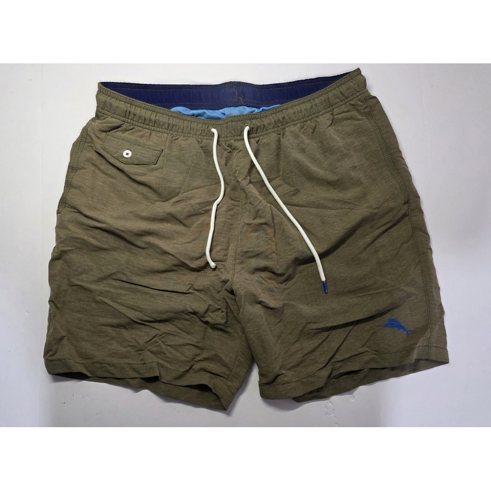 Tommy Bahama Mens Size L Brown Mesh Lined Swim Trunks